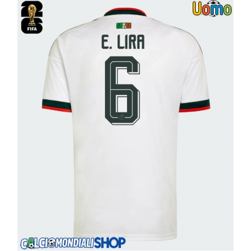 Maglie da calcio Messico Erik Lira #6 Seconda Maglia Mondiali 2026  Manica Corta